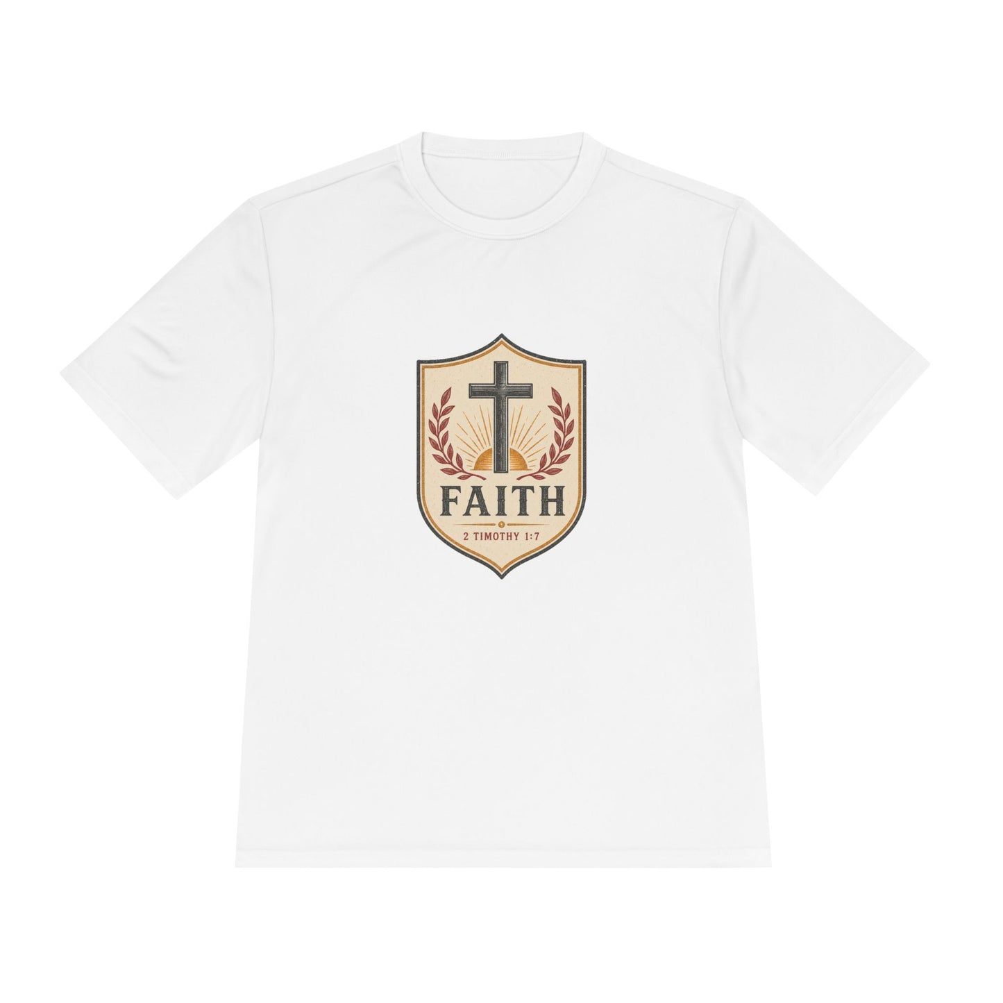Faith Over Fear T‑Shirt — Christian Cross Shield Graphic Tee