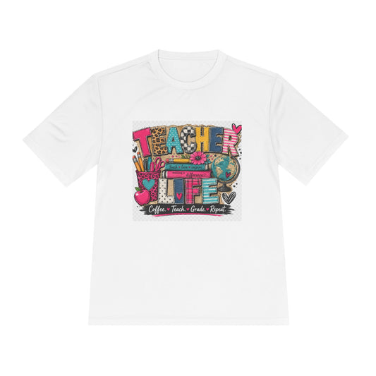 Teacher Life Graphic Tee — "Teachers Plant Seeds Grow Forever" Moisture-Wicking Shirt
