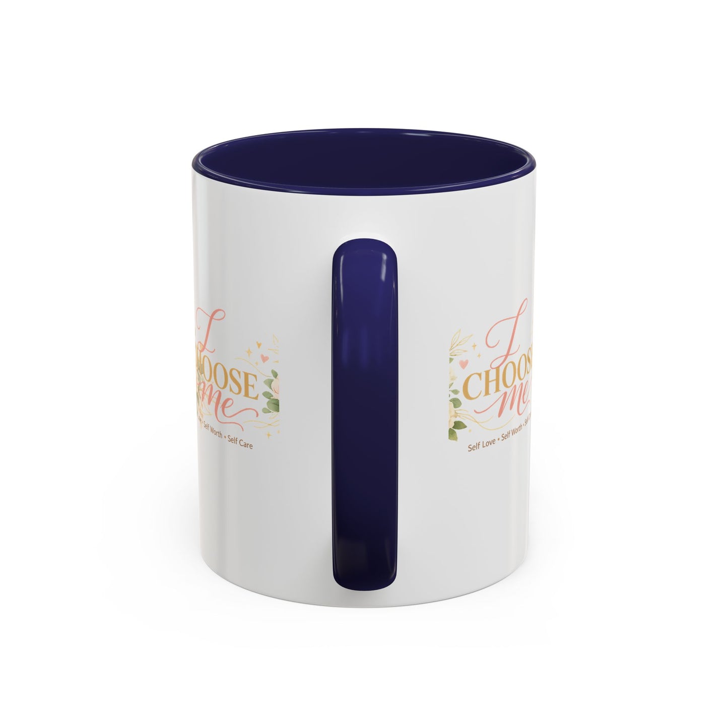 Inspirational 'Love Yourself' Coffee Mug — Floral Self-Care Accent Mug