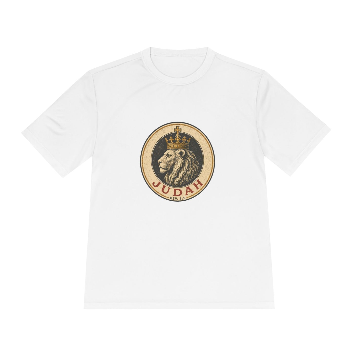 Lion of Judah Tee — Crowned Lion Christian Faith Graphic Shirt