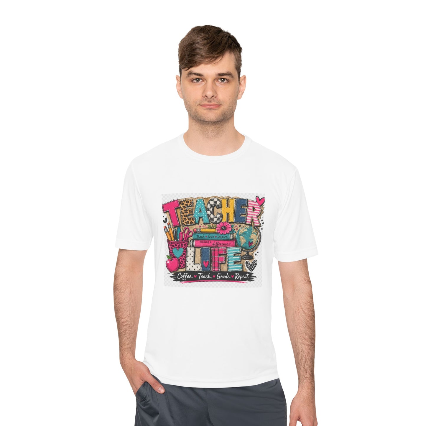 Teacher Life Graphic Tee — "Teachers Plant Seeds Grow Forever" Moisture-Wicking Shirt