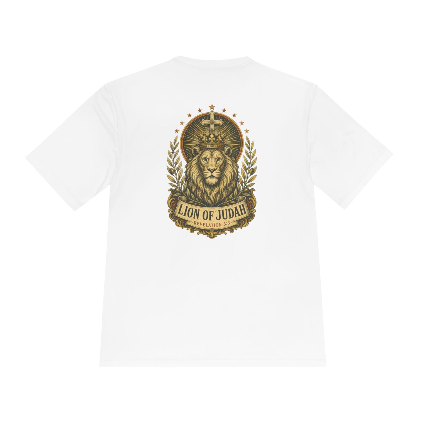 Lion of Judah Tee — Crowned Lion Christian Faith Graphic Shirt
