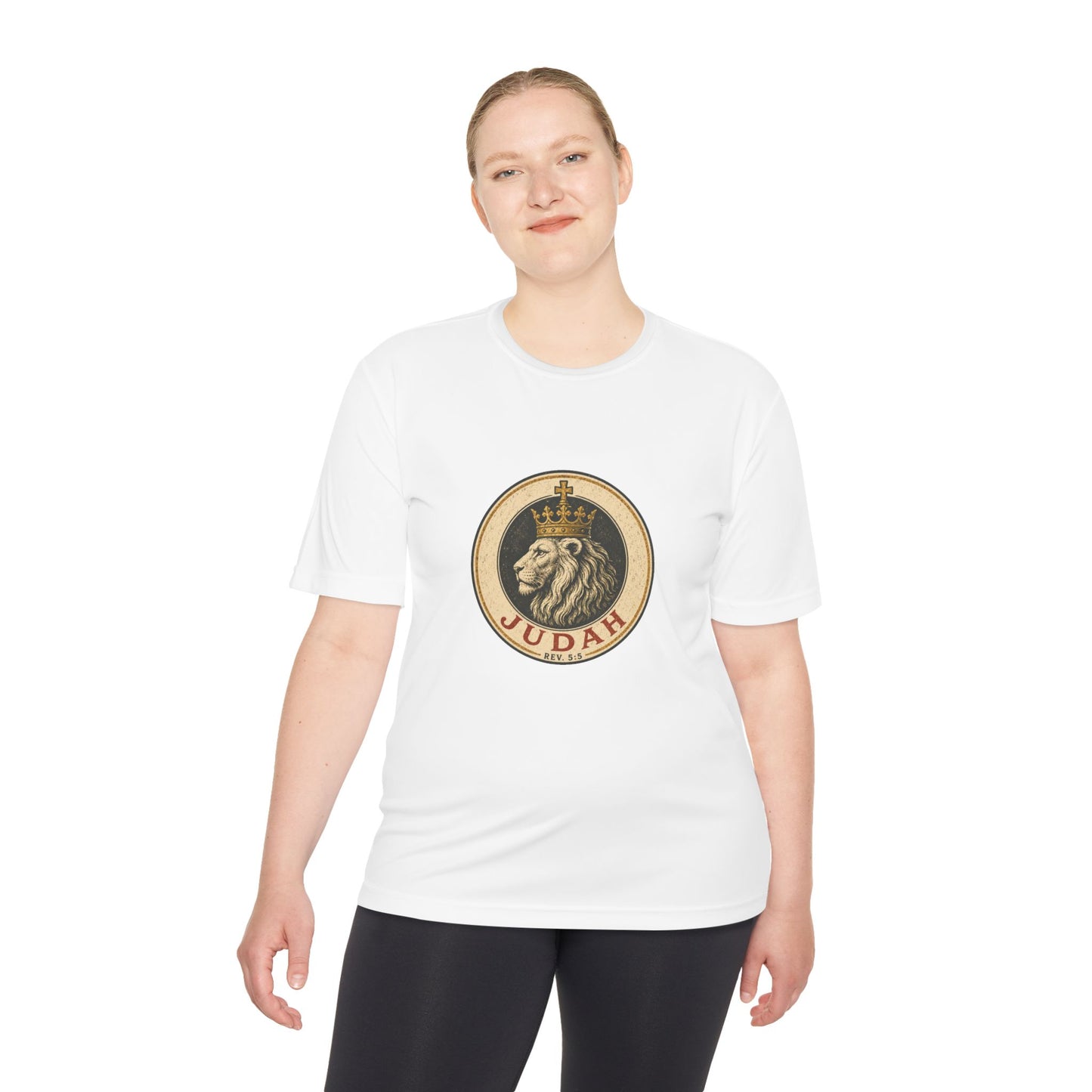 Lion of Judah Tee — Crowned Lion Christian Faith Graphic Shirt
