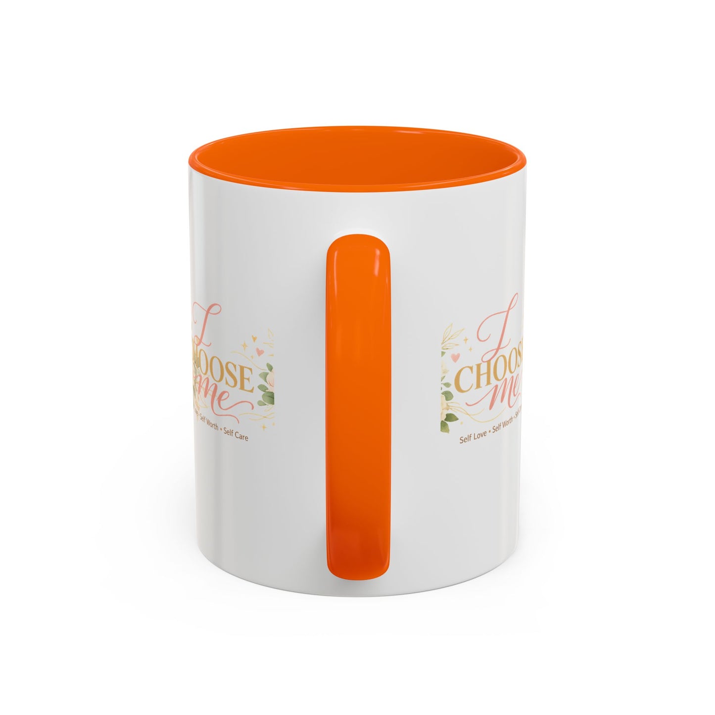 Inspirational 'Love Yourself' Coffee Mug — Floral Self-Care Accent Mug